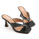 Fashion  Ladies Slippers Summer Women's Flip-Flops Shoes for Women 2021 Casual Open Toe Clear Women High Thin Heel Sandals