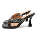 Fashion  Ladies Slippers Summer Women's Flip-Flops Shoes for Women 2021 Casual Open Toe Clear Women High Thin Heel Sandals