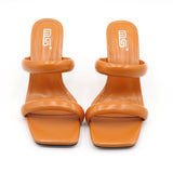 Fashion Sandals Women 2021 Summer New Comfortable Shoes Tape Hollow High-Heel Sandals Crystal Thick Heels Party Slippers 8.5cm