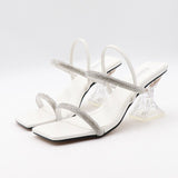 Fashion Women Shoes Sandals High Tichk Square Heel Open Toe Bordered Thin Shoelaces Sexy Pretty Shoes