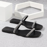 Flat Flops The New Summer Fashion Of 2021 Simple Match A Word With Soft Soles To Wear Slippers For Women