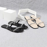 Flat Flops The New Summer Fashion Of 2021 Simple Match A Word With Soft Soles To Wear Slippers For Women