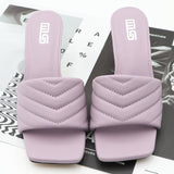 Women's Slippers Fashion Weaving Ladies High Heel  Outdoor Casual Slippers PU Leather Female Beach Shoe Women Summer Flip Flops