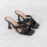 Women's Shoes New Summer 2021 Fashion All-Around Thin High Heels Sandals for Women Fashion Comfortable Wear Large Size Slipper