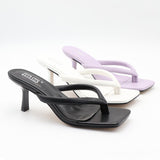 Womem Flip-Flops Plastic Shoelaces Sandals High Thin Heels Open-Toed 2021 Summer Fashion Sexy Shoes