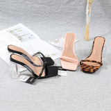 Summer Sandals for Women 8CM Women Shoes High Heel Sandals Female Thick Heel Open Toe 2021 Summer Fashion Sexy Slippers Women