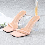 Summer Sandals for Women 8CM Women Shoes High Heel Sandals Female Thick Heel Open Toe 2021 Summer Fashion Sexy Slippers Women