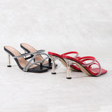 Women Shoes Sandals Slippers Fashion Party Thin-Belt High-Heel Sexy Hollow 2021 Summer New Style Open Toe Modern Shoes