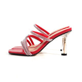 Women Shoes Sandals Slippers Fashion Party Thin-Belt High-Heel Sexy Hollow 2021 Summer New Style Open Toe Modern Shoes