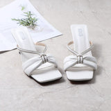 Women Shoes Summer 2021 Cross-Border New Style Stiletto Thin Heels Open Toe Large Comfortable Fairy Fashion Sandals