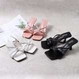 Women Shoes Summer 2021 Cross-Border New Style Stiletto Thin Heels Open Toe Large Comfortable Fairy Fashion Sandals