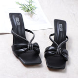 Women Shoes Summer 2021 Cross-Border New Style Stiletto Thin Heels Open Toe Large Comfortable Fairy Fashion Sandals