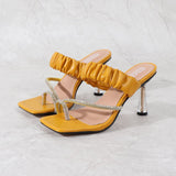 Women Shoes2021 Summer New Style Fashion Flip-Flop Comfortable Versatile Water Diamond Wear Elastic Thin Belt Sexy Women Sandals