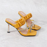 Women Shoes2021 Summer New Style Fashion Flip-Flop Comfortable Versatile Water Diamond Wear Elastic Thin Belt Sexy Women Sandals