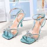 Women Slippers 2021 Summer Fairy Wind Joker Open-Toed Fashion Women's Sandals Cross Strap Wear Out Party High Heels Shoes