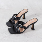 Women's Shoes New Summer 2021 Fashion All-Around Thin High Heels Sandals for Women Fashion Comfortable Wear Large Size Slipper