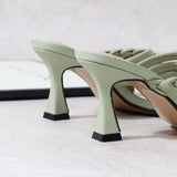 Women's Shoes New Summer 2021 Fashion All-Around Thin High Heels Sandals for Women Fashion Comfortable Wear Large Size Slipper