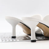 Women's Slippers Fashion Weaving Ladies High Heel  Outdoor Casual Slippers PU Leather Female Beach Shoe Women Summer Flip Flops